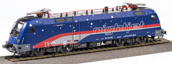Kato HobbyTrain Lemke RA1054S - Austrian  Electric Locomotive Class 1116 NIGHTJET of the OBB (DCC Sound Decoder)